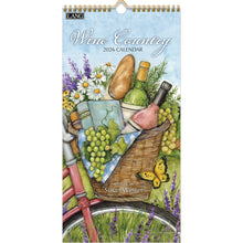 Load image into Gallery viewer, Vertical Wall Calendar - Wine Country