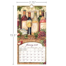 Load image into Gallery viewer, Vertical Wall Calendar - Wine Country