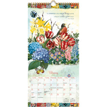 Load image into Gallery viewer, Vertical Wall Calendar - Garden Botanical