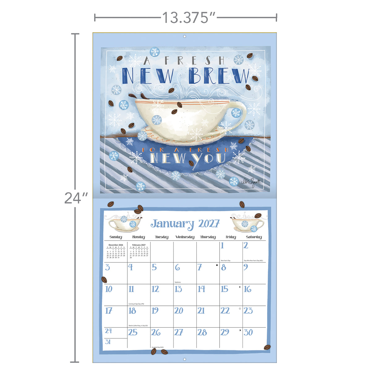 2027 Lang Calendar - Coffee – Lang Calendars Canada