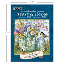 Load image into Gallery viewer, 2027 Monthly Pocket Planner - Heart & Home