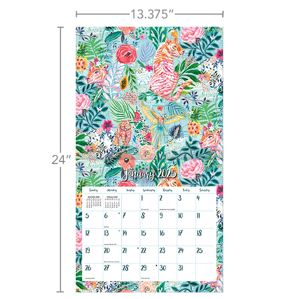 2025 Wall Calendar Lush Life Lang Calendars Canada