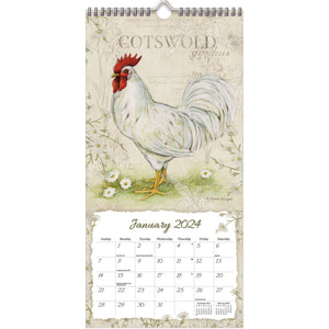 Vertical Wall Calendar - Proud Rooster