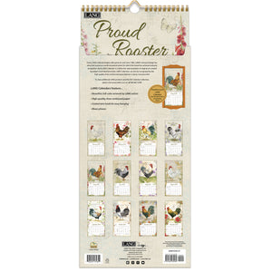 Vertical Wall Calendar - Proud Rooster