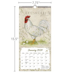 Vertical Wall Calendar - Proud Rooster