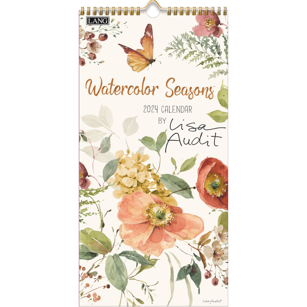 Vertical Wall Calendar - Watercolor Seasons