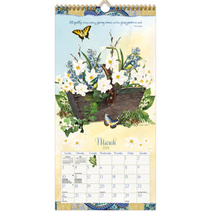 Vertical Wall Calendar - Garden Botanical