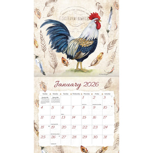 2026 Lang Calendar - Proud Rooster
