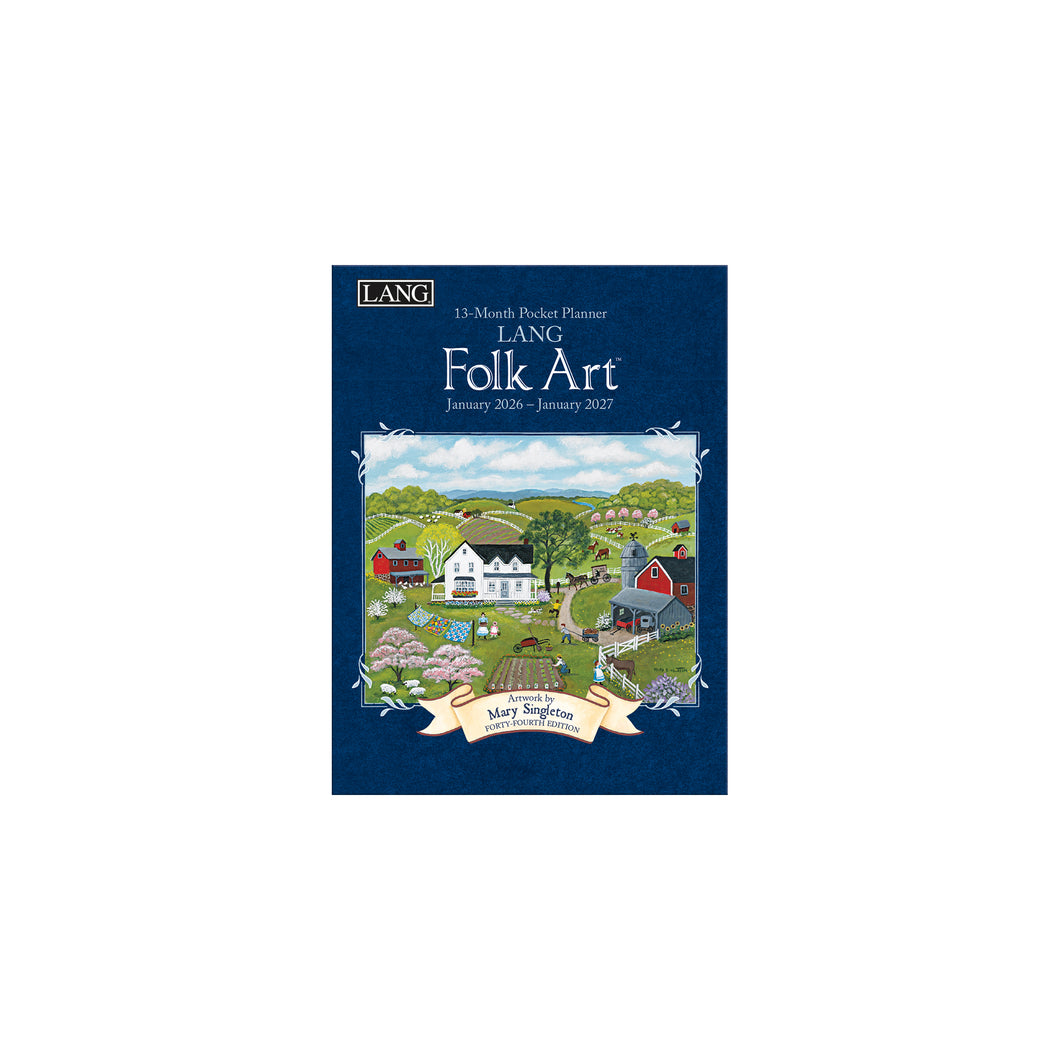 2026 Monthly Pocket Planner - Lang Folk Art