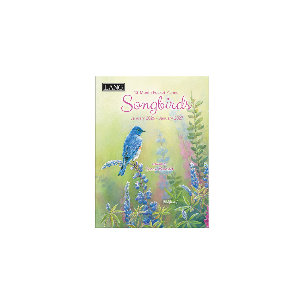 2026 Monthly Pocket Planner - Songbirds