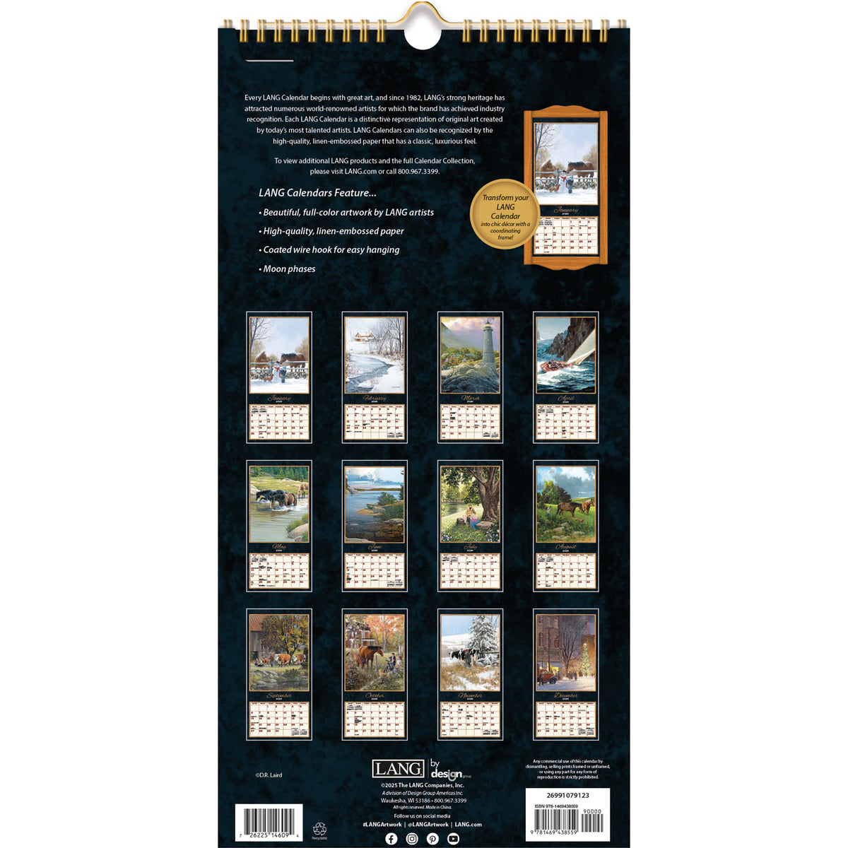 Vertical Wall Calendar - Treasured Times – Lang Calendars Canada