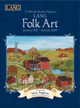 Load image into Gallery viewer, 2027 Monthly Pocket Planner - Lang Folk Art
