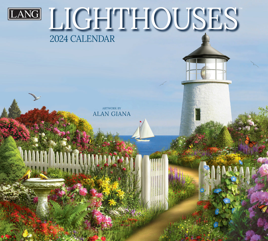 2024 Lang Calendar - Lighthouses