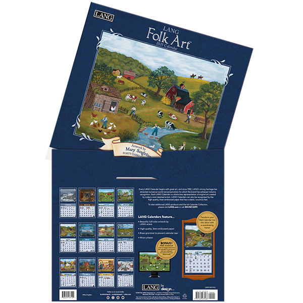 2025 Lang Calendar Lang Folk Art Lang Calendars Canada