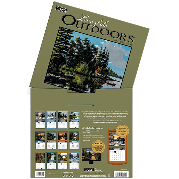 2025 Lang Calendar Lure of the Outdoors Lang Calendars Canada