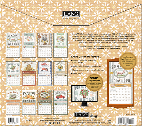 2025 Lang Calendar Farmhouse Lang Calendars Canada
