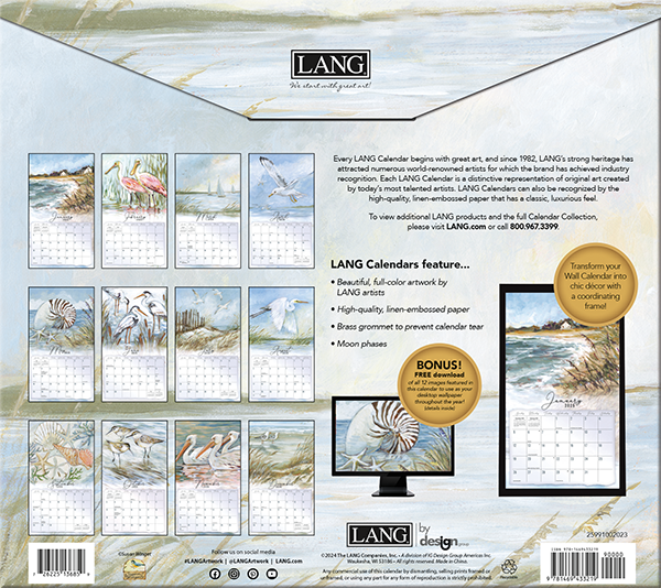 2025 Lang Calendar Coastal Shores Lang Calendars Canada