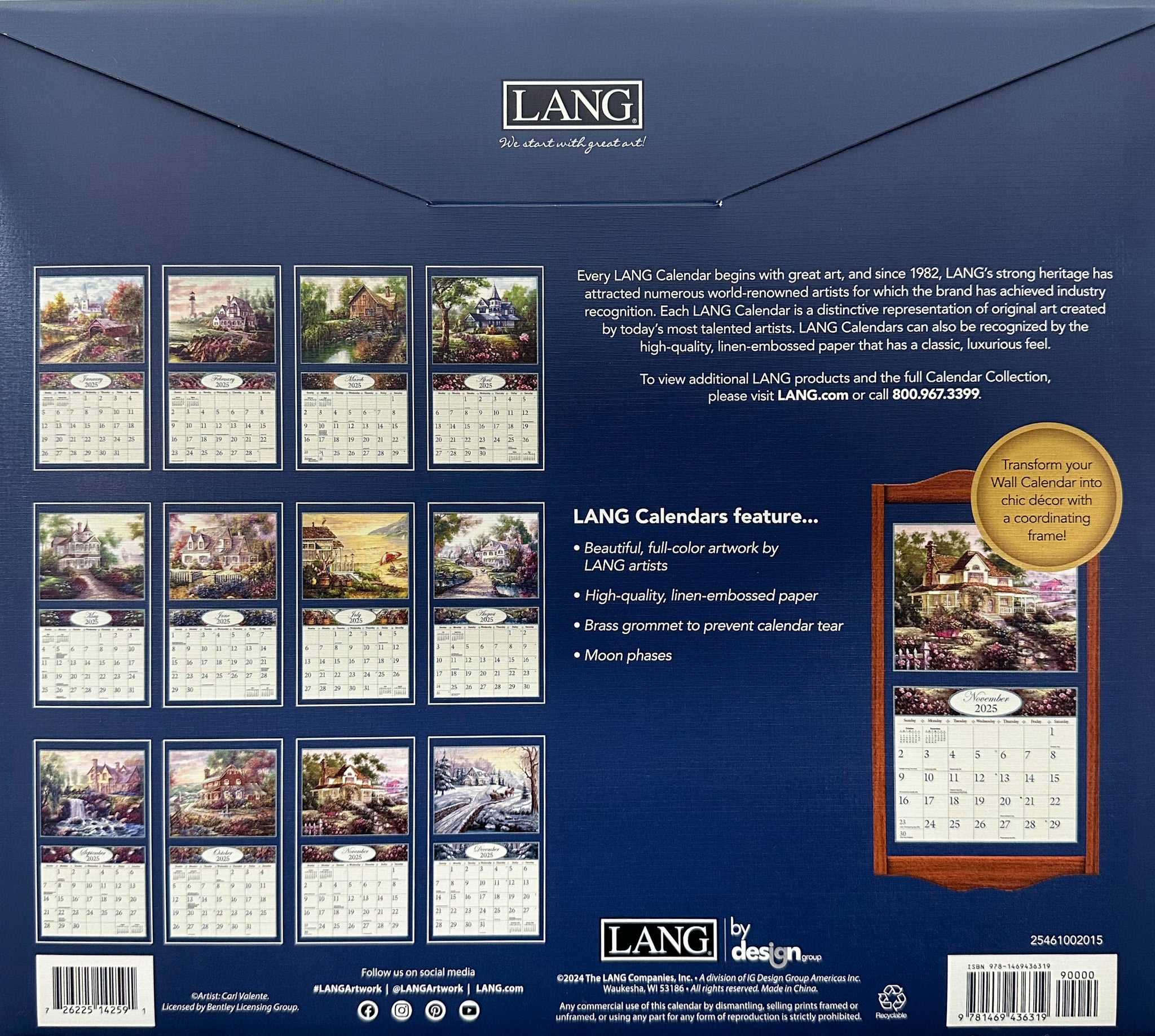 2025 Lang Calendar Bygone Days Lang Calendars Canada Bygone Days Calendar 2025