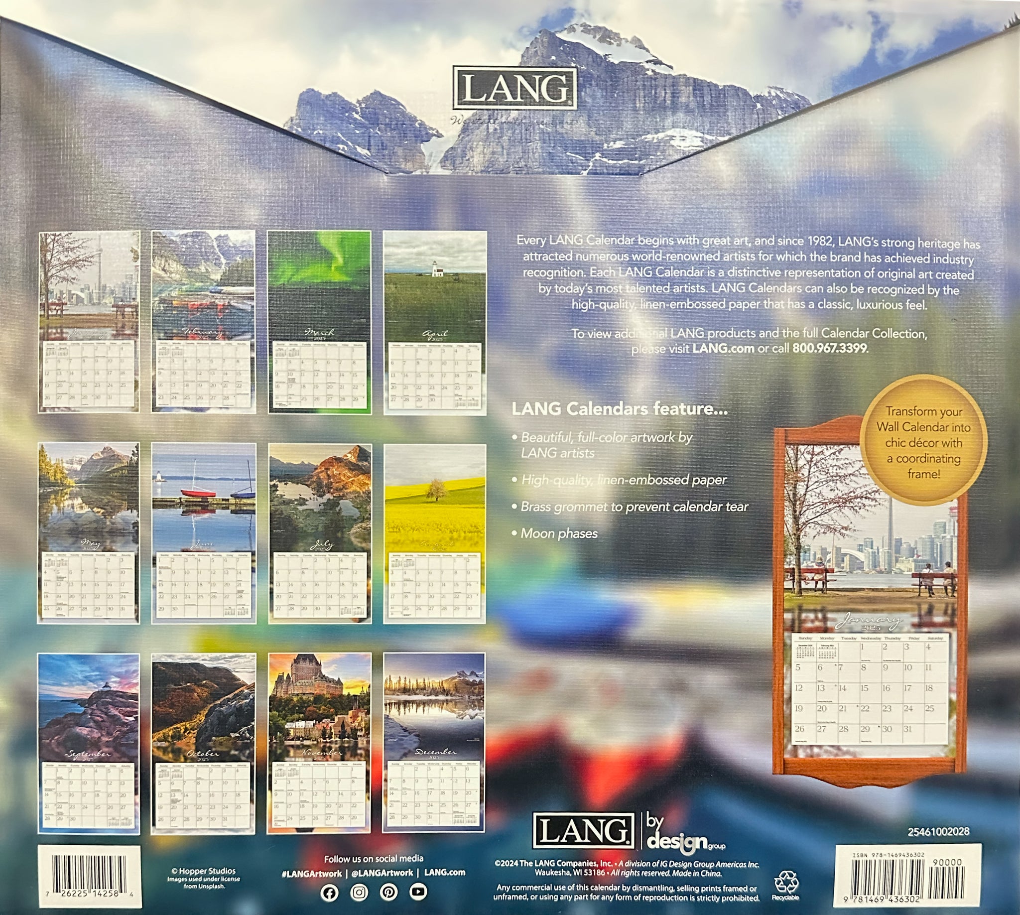 2025 Lang Calendar Oh Canada Lang Calendars Canada