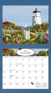 2024 Lang Calendar - Lighthouses